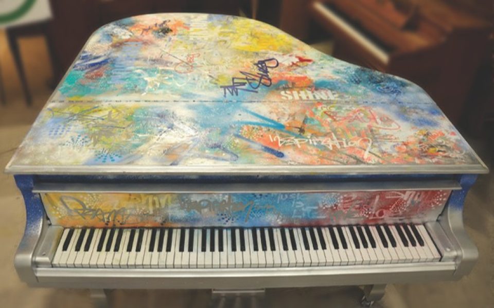 Come play the Sing for Hope Piano in the Oculus.