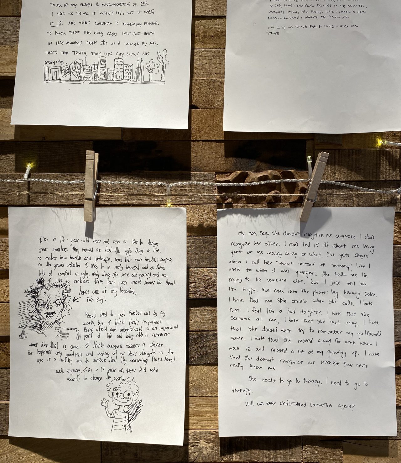 handwritten notes